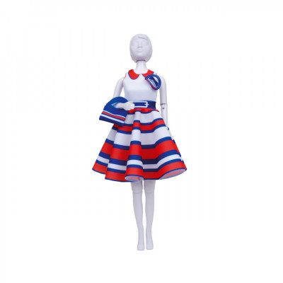 Set de croitorie hainute pentru papusi Couture Peggy Stripes, Dress Your Doll EduKinder World foto