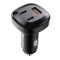 Incarcator auto rapid ACE Fast 66W, USB, 2x USB-C, Certificari, Quick Charge 4.0, Black