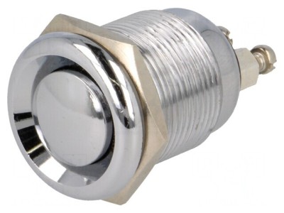 Comutator Anti-Vandalism &amp;Oslash;19mm 2A/250VAC IP40 foto
