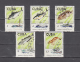 M2 TS1 12 - Timbre foarte vechi - Cuba - industria piscicola, Fauna, Stampilat