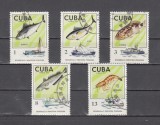 A12 S2 12 - Timbre foarte vechi - Cuba - industria piscicola, Fauna, Stampilat