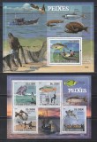 Sao Tome si Principe 2009 - Pești și pescari, Colita + Bloc, Cota 20 EURO, MNH