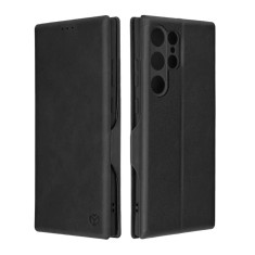 Husa Tip Carte Samsung Galaxy S23 Ultra cu Flip Magnetic Negru TSWP foto