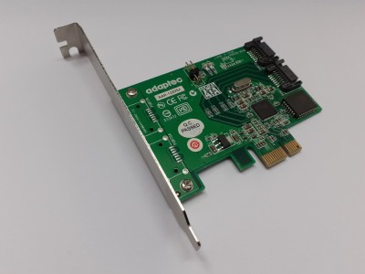 Controller RAID SATA Adaptec AAR-1220SA PCI Express x1 2-Port SATA 3Gb/s suporta RAID 0 1 si JBOD HIGH Profile foto