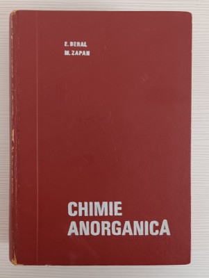 E. BERAL ȘI M. ZAPAN - CHIMIE ANORGANICĂ foto