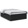 VidaXL Cadru de pat, negru, 140x200 cm, lemn prelucrat 3280924