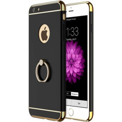 Husa pentru Apple iPhone 6/6S, GloMax 3in1 Ring PerfectFit, Black foto