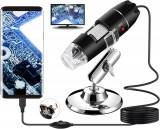 Microscop digital U, endoscop portabil Bysameyee cu mărire 40X-1000X, mini camer