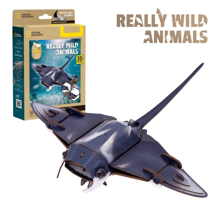 Cubic Fun - National Geographic Animale Salbatice Puzzle 3D Diavol de mare 53