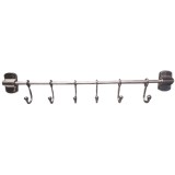Cumpara ieftin Cuier din metal pentru baie, 6 agatatori reglabile Nr. 574