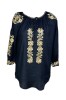 Bluza dama casual R262, marime S negru, Bumbac