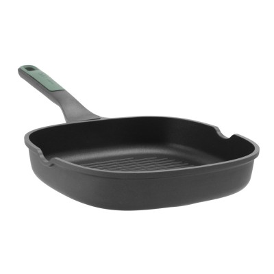 Tigaie Grill BergHOFF Forest, 26 cm, 2.1L, Aluminiu, Negru/Verde HighLine Cooking foto