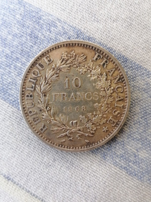 10 Francs 1968 argint - Franta foto