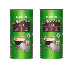 Set 2 pachete, cafea paduri, Barissimo Mild Pads, Intensitate 4