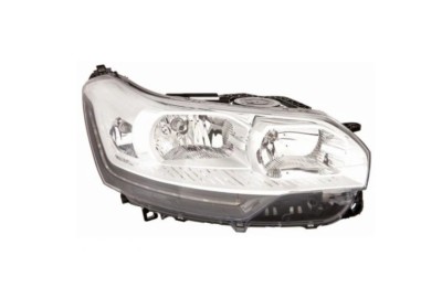 Far CITROEN C5 (RD/TD), 10.2010-2019, partea dreapta, DEPO, cu LED daytime running light; H1+H7+H7; electrical; cu motor; halogen; cu lumini pentru c foto