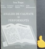 Analize de calitate si performanta Ion Popa Paul Axinia