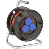 Prelungitor cu tambur pentru exterior Brennenstuhl Garant, 3 prize, IP44, protectie la supraincalzire, cablu H05VV-F3G1.5, 40m