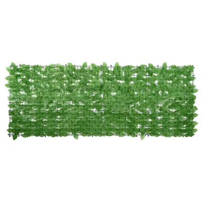vidaXL Paravan de balcon, frunze verzi, 200x75 cm 367843 foto