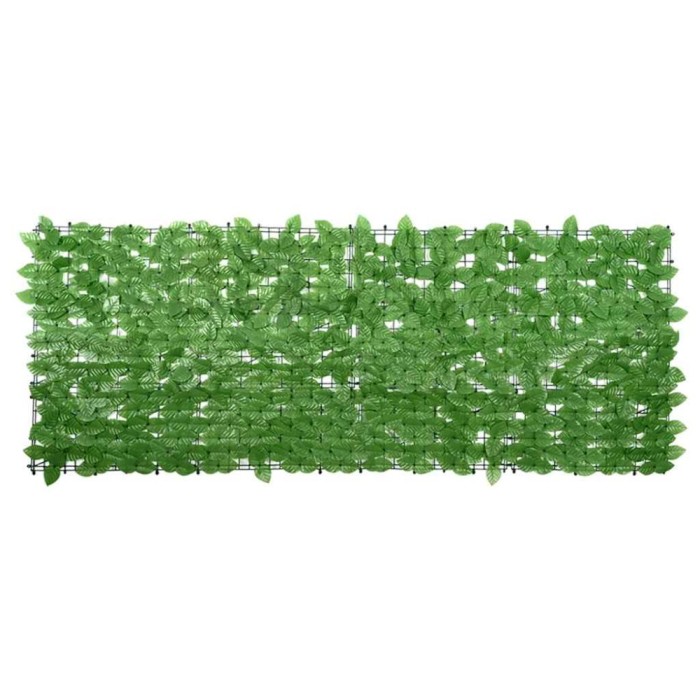 vidaXL Paravan de balcon, frunze verzi, 200x75 cm 367843