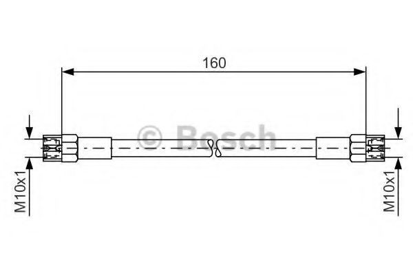 Conducta / cablu frana VW PASSAT (3A2, 35I) (1988 - 1997) BOSCH 1 987 476 220