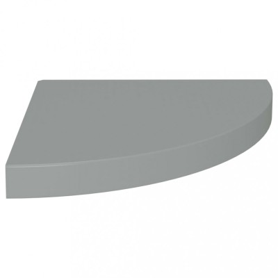 Raft coltar de perete, gri, 35 x 35 x 3,8 cm, MDF foto