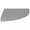 Raft coltar de perete, gri, 35 x 35 x 3,8 cm, MDF