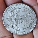 Ungaria 1 FORINT 1869 GYF monetaria ALBA IULIA , argint , detalii , luciu partial