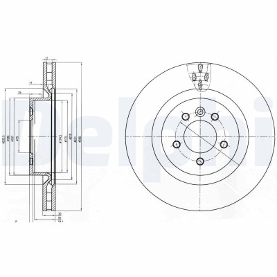 DELPHI BG9007C Disc frana foto