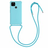 Husa pentru Google Pixel 4a 5G, Silicon, Albastru, 55914.23, Textil, Carcasa, Kwmobile