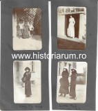A4539N Tinere și copil &icirc;n haine de epocă, 1912, Rom&acirc;nia, lot de 8 fotografii
