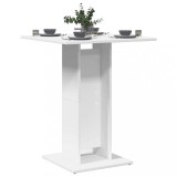 vidaXL Masă de bistro, alb, 60 x 60 x 75 cm, lemn prelucrat