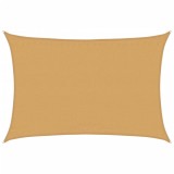 Cumpara ieftin Panza parasolar nisipiu dreptunghiular 3,5x4,5m HDPE 160 g/m&sup2;