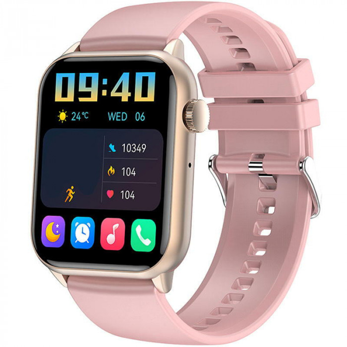 SMARTECH SmartWatch cu Display 1.85 inch, baterie 260mAh, Ciclu menstrual, Apel Bluetooth, Bataile inimii, Nivel oxigen, Tensiune arteriala, Moduri sp