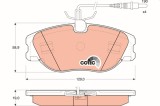 TRW GDB1148 COTEC set placute frana,frana disc