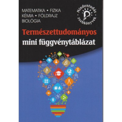 Term&amp;eacute;szettudom&amp;aacute;nyos mini f&amp;uuml;ggv&amp;eacute;nyt&amp;aacute;bl&amp;aacute;zat - matematika, fizika, k&amp;eacute;mia, f&amp;ouml;ldrajz, biol&amp;oacute;gia foto