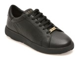 Pantofi sport GEOX negri, D663TA, din piele naturala