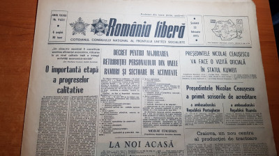 romania libera 22 februarie 1975-art.si foto sos. pantelimon si orasul constanta foto