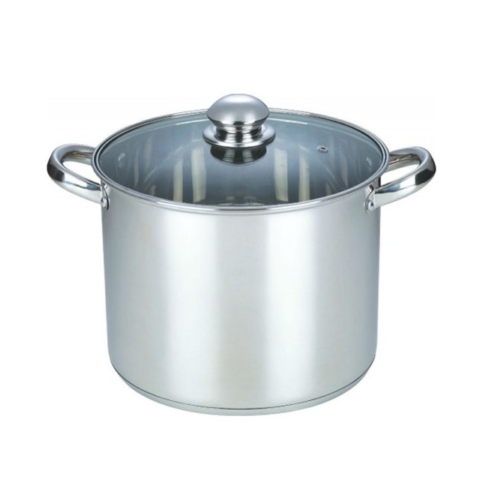 Oala inox Grunberg, 7.2 l, 22 cm, capac sticla Oala inox Grunberg, 7.2 l, 22 cm, capac sticla