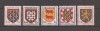 Franta 1951 - Steme (2 serii), MNH, Nestampilat