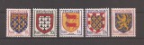 Franta 1951 - Steme (2 serii), MNH, Nestampilat