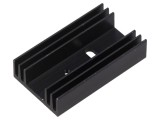 Radiator extrudat plat neagră