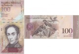Venezuela 100 Bolivares 2015 (P-93j) UNC Bancnota Straina