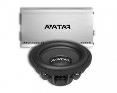 Pachet Subwoofer auto Avatar SST 315 D2 + Amplificator Avatar ATU 1000.1D foto