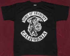 Tricou Sons of Anarchy -californis si - Kalashnikov ,calitate 180 grame foto