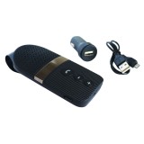 Car kit Bluetooth auto hands-free cu fixare pe parasolar, 17 ore