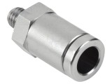 Racord Push-in Drept M5 6mm Alamă Nichelată