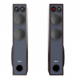Set 2 boxe turn active stereo AKAI SS061A-2086 , 200 W RMS, Bluetooth 5.0, Karaoke, Display LED, Radio FM, USB, Maro