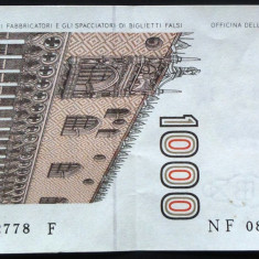 Bancnota 1000 LIRE - ITALIA, anul 1982 * cod 868 C - A.UNC
