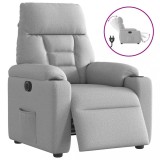 Scaun reclinabil electric Cloud Grey Fabric