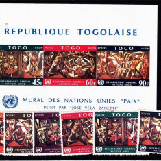 Togo 1967 UNO Paintings set+imperf. sheet MNH S.687